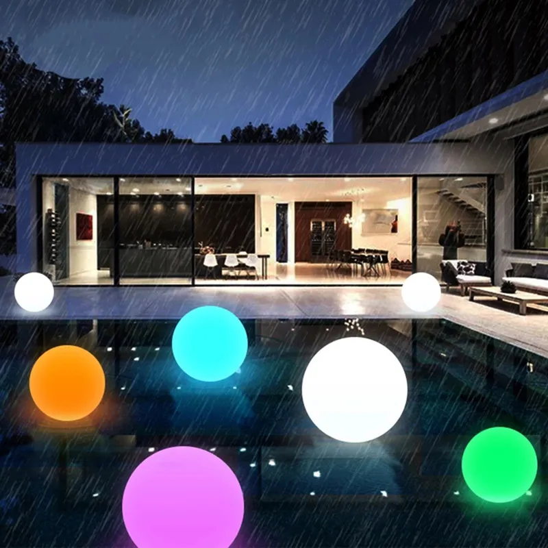 Floating Pool Lights Ball, Led Light Ball Remote Control, Led Lights  Swimming Pool Gift, Night Light Ball Lamp Glow Balls