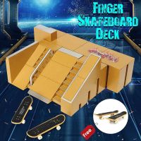 Finger Skateboards Skate Park Ramp Parts for Tech Practice Deck Children Gift Set Fingerboard Toys