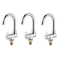 3X Rotation Copper Basin Faucet Cold Deck Kitchen Folding Caravan Bathroom Tap for Marine Boat Deck