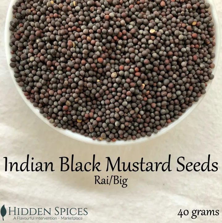 Indian Black Mustard Seeds (Rai — 40g) | Lazada PH