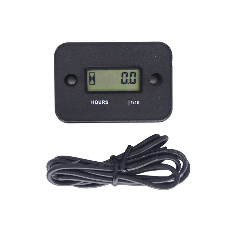Digital Hour Meter LCD Display Portable Engine Gauge Hour Meter For