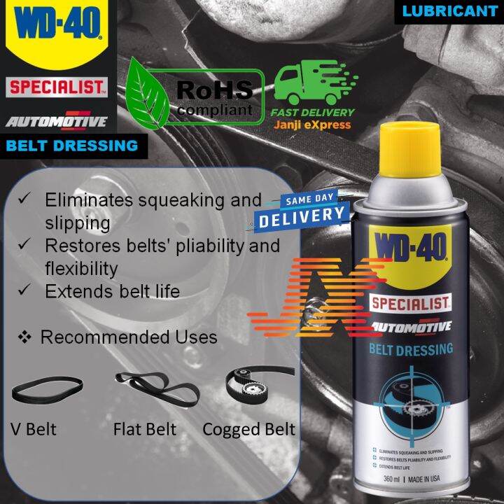 WD40 Specialist Automotive Restore Flexibility Squeaking Belt Dressing