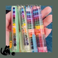 Creative rainbow graffiti crayon new DIY personality color lead cute portable student 20 colors replaceable core brush