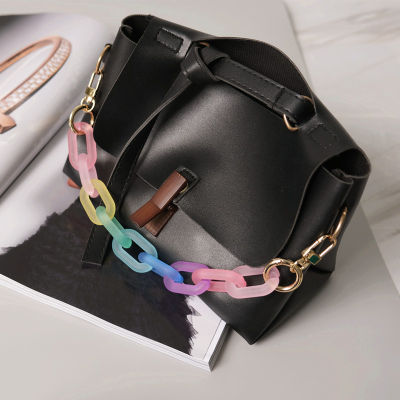 Fashionable Bag Chains Innovative Bag Straps Resin Bag Chain Jelly Handbag Handle Replacement Bag Belt