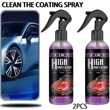 100ML 3 in 1 High Protection Quick Car Coat Ceramic Coating Spray  Hydrophobic US