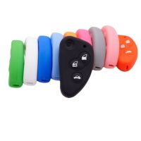 dvfggv 3 Button Remote Car Key Case Shell Cover for Alfa Romeo 147 166 GT Holder Key Fob Flip Folding Case Auto Accessories Keychain