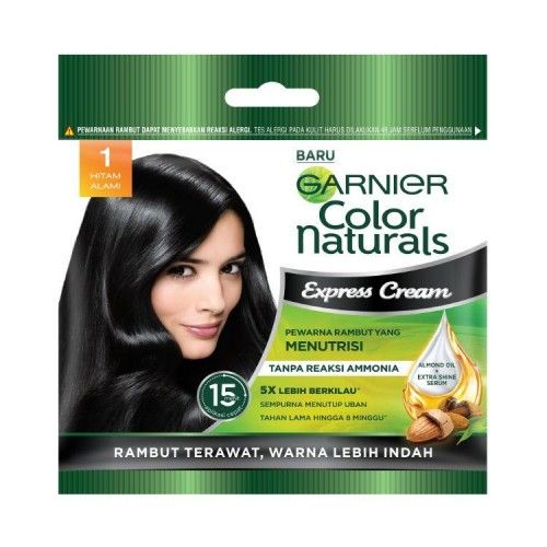 Garnier Colour Naturals Express Creme Hair Dye  [Black] 20ml | Lazada