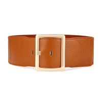 ◐℡ female decorative leather belt contracted the tie-in coat sweater with waist elastic ins