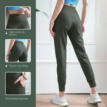 Yoga Pants with Pockets for Women High Waist Skin-Friendly Nude