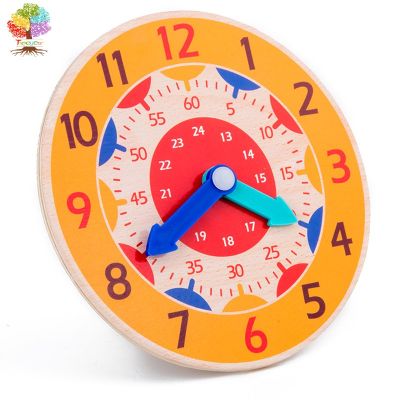 【Candy style】 นาฬิกาไม้ ของเล่นเสริมการเรียนรู้สำหรับเด็
