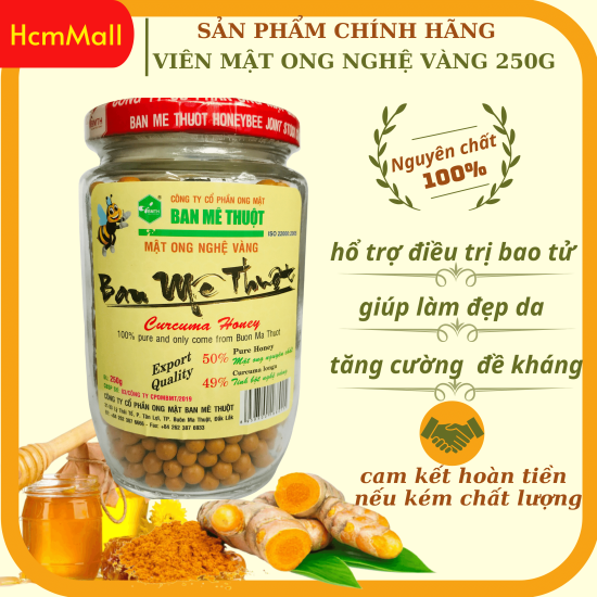Viên tinh nghệ vàng mật ong nguyên chất từ rừng ban mê thuột - ảnh sản phẩm 1
