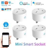 10A WiFi Smart Plug Socket With Ptiming Function UK Multi Plug Tuya APP Control Works With Alexa Google Assistant Yandex Alice Ratchets Sockets