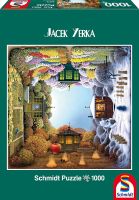 จิ๊กซอว์แบรนด์ Schmidt ขนาด 1000ชิ้น (สินค้ากล่องมีตำหนิเล็กน้อย) ผลิตจากประเทศเยอรมนี ชื่อภาพ Jacek Yerka
