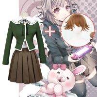 ชุดคอสเพลย์ V3 Danganronpa ใหม่ชุดชิฮิโระฟูจิซากิชุดนักเรียนเสื้อโค้ท/กระโปรง/เสื้อโค้ทเครื่องแต่งกายสำหรับผู้หญิงอนิเมะคอสเพลย์