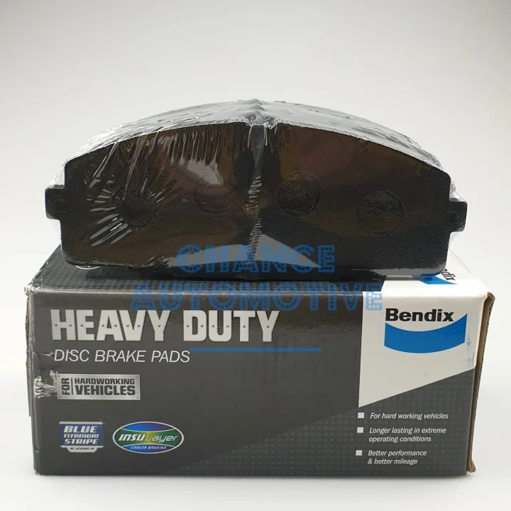 BENDIX ผ้าเบรค (ล้อหน้า) TOYOTA HIACE, COMMUTER (2004 ON) เกรด Heavy