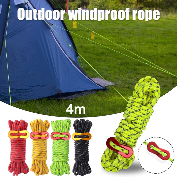 Outdoor Rock Climbing Rope 4mm Diameter High Strength Survival Paracord