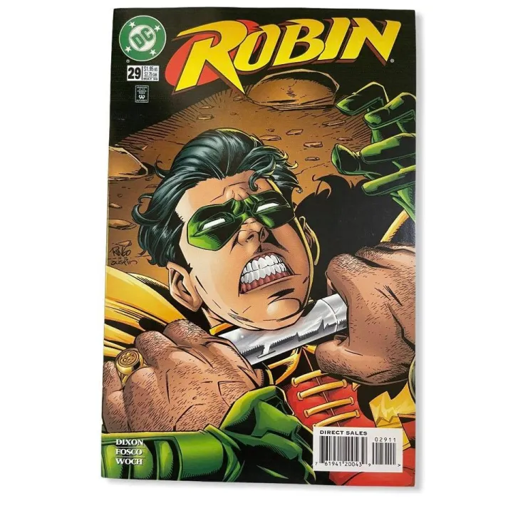 Robin 29 Published May 1996 by DC Comics Original Comic Cartoons Super  Heroes Collection Collectibles Reading