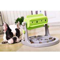 อุปกรณ์รั่วรักษา Dogfeeder สุนัขและแมวจานอาหาร