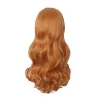 22 Inch/55cm Long Wavy Blonde Wigs Cosplay Party Synthetic Wigs for Women Heat Resistant Fiber Wig