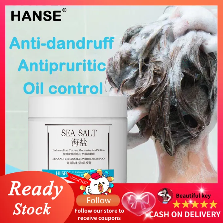 【Ready Stock】Sea Salt Anti Dandruff Shampoo For Dandruff And Scalp
