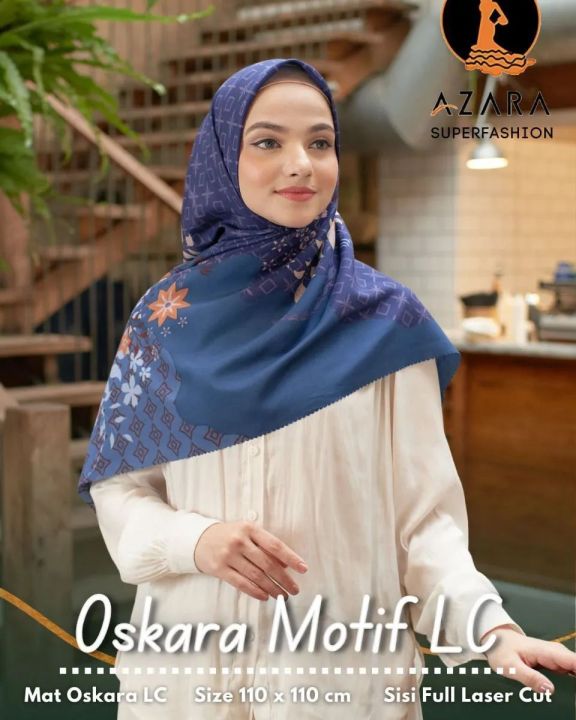 SERAGAM MOTIF CANTIK OSKARA LASER Motif Azara Hijab Voal Miracle Tidak ...