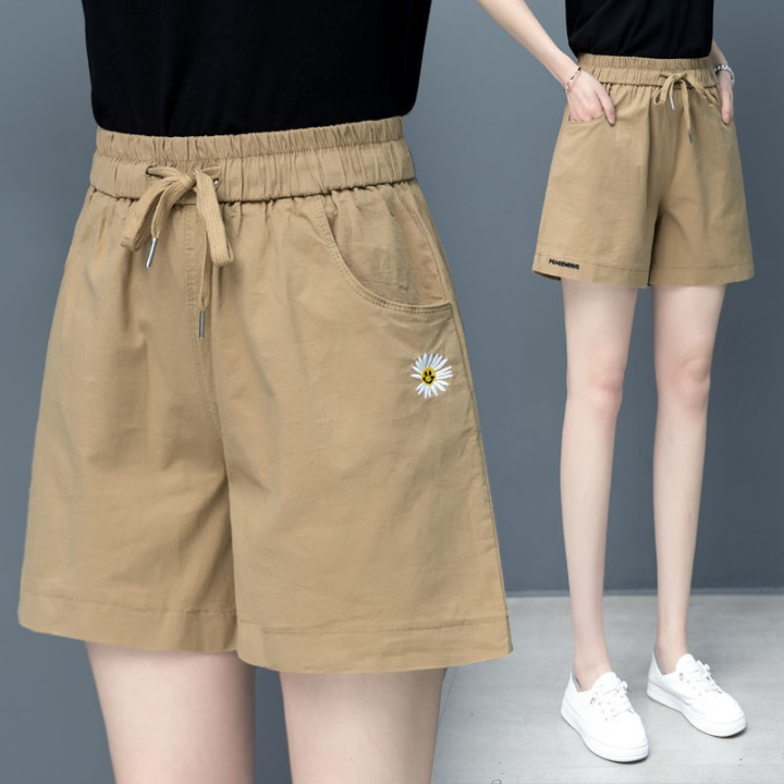 Summer Women Cotton Linen Shorts Casual Loose Short Sports Pants Woman ...