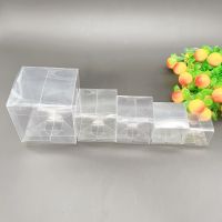 100pcs Square Plastic Storage Box Packaging Transparent Gift Box PVC Clear Boxes Christmas Wedding Gift Boxs for Jewelry Boxs