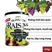 DATE 02 2023 NHO KHÔ SUNVIEW RAISINS MỸ 425G - ĂN VẶT