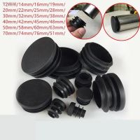 ✆✻ Black Round Plastic Blanking End Cap Tube Pipe Inserts Plug Bung Insert Stopper For Chair Leg Pipe tapon tubo redondo