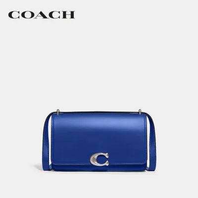 COACH กระเป๋าสะพายไหล่ผู้หญิงรุ่น Bandit Shoulder Bag สีฟ้า CC416 LHPDU