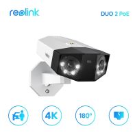 Reolink กล้อง2 Poe 4K สองเลนส์มุมกว้างกล้องวงจรปิดตรวจจับสัตว์เลี้ยงเพื่อความปลอดภัยกลางแจ้งกล้อง CCTV กล้อง IP