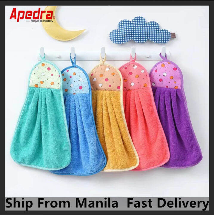 Hand Towel Hanging Kitchen Hand Dry Towel Fast Dry Soft Dish Wipe Cloth