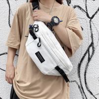 Mobile Phone Pocket Mens Korean Version Fashion Casual Canvas Shoulder Messenger Bag Japanese Outdoor Sports Chest Bag Women Running Belt