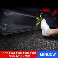 สติกเกอร์ป้องกันการแผ่นเตะติดประตูรถยนต์ Mini Cooper S JCW หนึ่ง R55 R56 R60 F54 F55อุปกรณ์เสริมรถยนต์ F60 F56