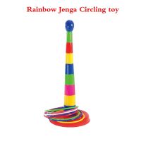 Funny Kids Outdoor Sport Toys Circle Ferrule Stacked Layers Game Hoop Ring Toss Plastic Garden Game Pool Parent-Child Toy