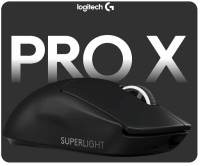 MOUSE WIRELESS สีดำ (เมาส์ไร้สาย) LOGITECH G PRO X SUPERLIGHT ของใหม่ ประกัน 2 ปี