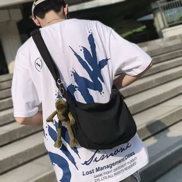2021 Men Chest Bag Retro Casual Shoulder Bag Messenger Bag Outdoor Street  Fashion Multifunctional Male Bag