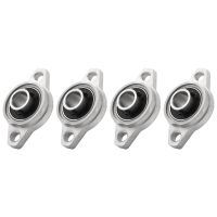 4Pcs KFL001 12mm Zinc Alloy Self Aligning Pillow Block Flange Bearing Rhombic Bearing Housing