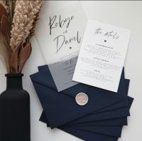 Vellum Wedding invitations -Sweetheart Collection 20-100pcs Greeting Cards