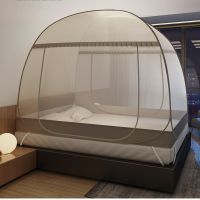 【LZ】☄●☒  1.2m 1.5m 1.8m 2.0m No Need To Install Yurt Mosquito Net Full Bottom Or Bottomless Mosquito Net Double Door Big Space Bed Tent