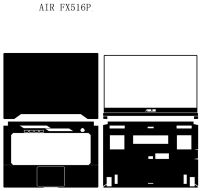 KH แล็ปท็อปสติ๊กเกอร์ผิว D Ecals ปกป้องกันยามสำหรับ A SUS Tuf เล่นเกม Dash F15 FX516 FX516P FX516PM FX516PE