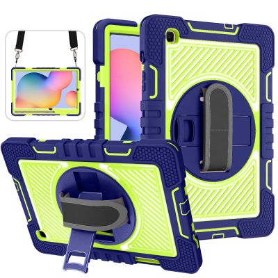 For Samsung Galaxy Tab S6 Lite 10.4 inch 2020 2022 SM-P610 SM-P615 P613 P619 Case Kids Hand Shoulder Strap Stand Tablet Cover