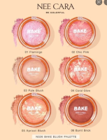 NEE CARA BAKE BLUSH ON PALETTE N326 นีคาร่า บลัชออน บลัชออนคุ้กกี้ บลัชออน ปัดแก้ม ชิมเมอร์