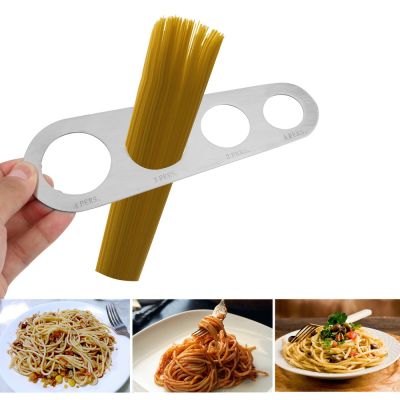 4 Holes Kitchen Stainless Steel Pasta Noodle Measure Kitchen Accessories 4 Holes Spaghetti Measurer Tools Spaghetti Measurer Tool Quick Pasta Measuring Tool Kitchen Cooking Tool