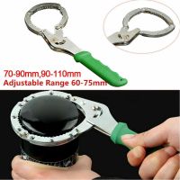 1pcs Motorcycle Oil Filter Wrench light flexible Handle Remover Adjustable Portable Tool range 60mm-75mm Universal keys For SUV