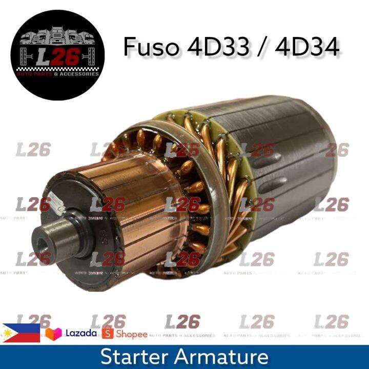 Fuso 8DC9 Starter Armature 10T 24V MC80230 Lazada PH
