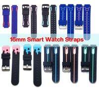 □ Universial 16mm Width Kids Watch Silicone Straps for Q12 Z5 Z6 Q90 with Ears Easy Release GPS Smartwatch Belts Smart Accessories