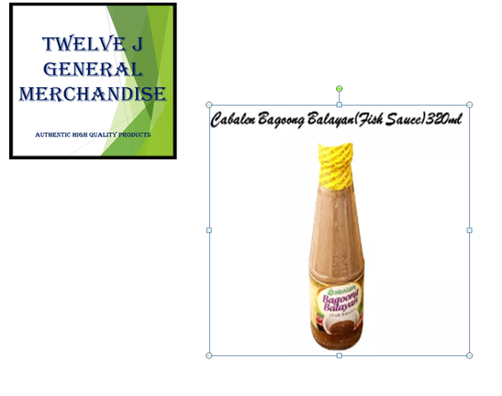 Cabalen Bagoong Balayan(Fish Sauce)320ml Lazada PH