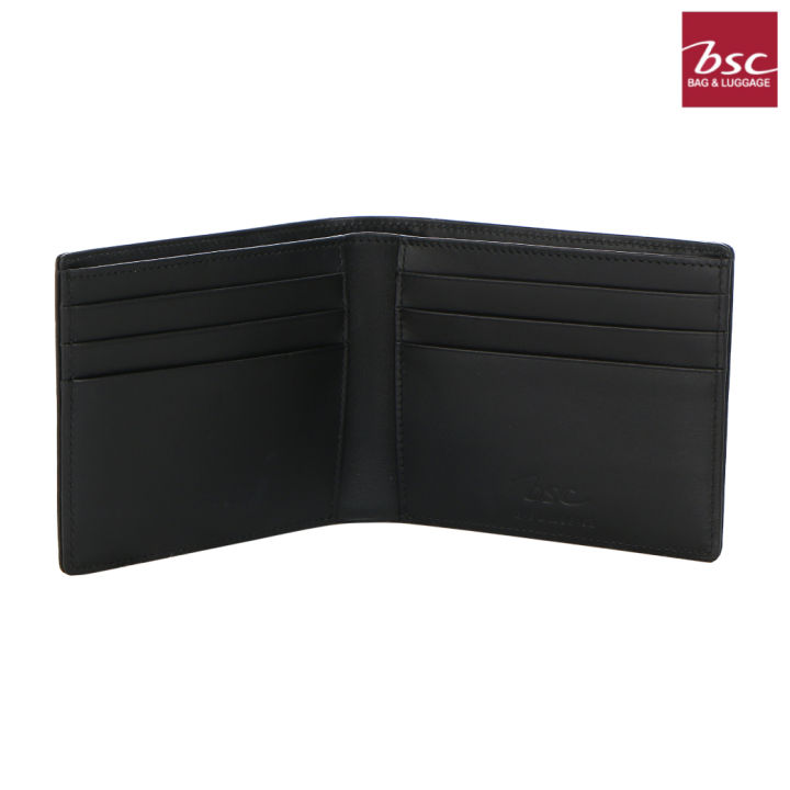 bsc-bag-amp-luggage-กระเป๋าธนบัตรพับสั้น-รุ่น-qp118000bl-สีดำ