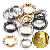 10 pcs/5 pcs เปิดโลหะฤดูใบไม้ผลิ Clasp แหวนรอบ Carabiner พวงกุญแจคลิป Hook BUCKLE CHAIN Connector สำหรับเครื่องประดับทำ DIY-JieLOE